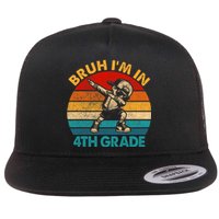 Fourth Grade Dabbing Boy Bruh IM In 4th Grade Student Flat Bill Trucker Hat