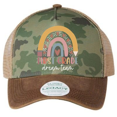 First Grade Dream Team Teacher Back To School Gifts Legacy Tie Dye Trucker Hat