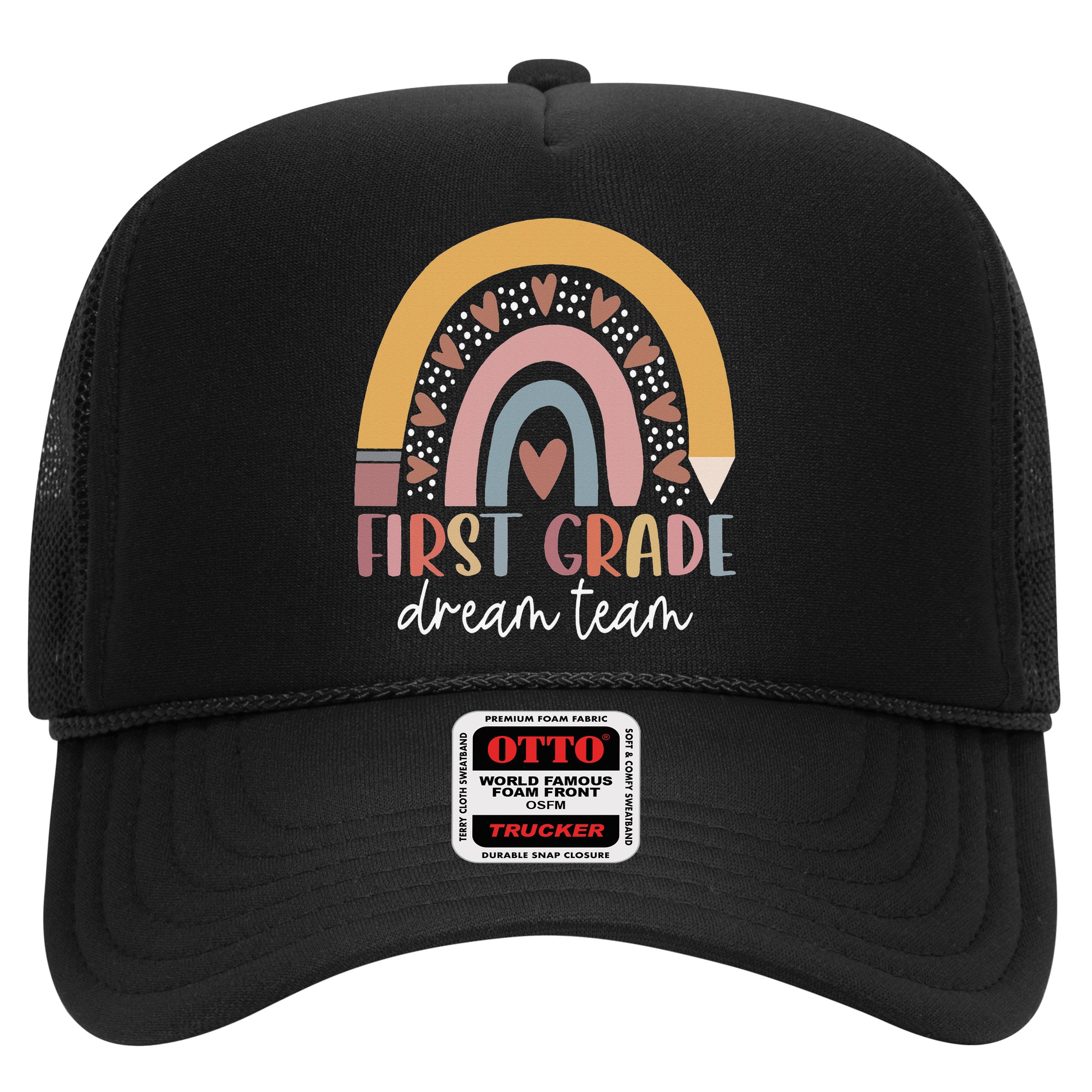 First Grade Dream Team Teacher Back To School Gifts Trucker Hat