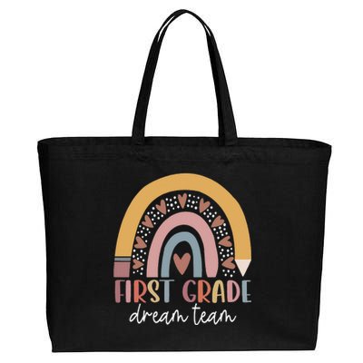 First Grade Dream Team Teacher Back To School Gifts Cotton Canvas Jumbo Tote