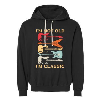 Funny Guitar Design For Men Women Guitarist Guitar Lovers Garment-Dyed Fleece Hoodie