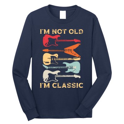 Funny Guitar Design For Men Women Guitarist Guitar Lovers Long Sleeve Shirt