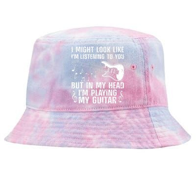 Funny Guitar Design For Men Women Guitarist Guitar Player Tie-Dyed Bucket Hat