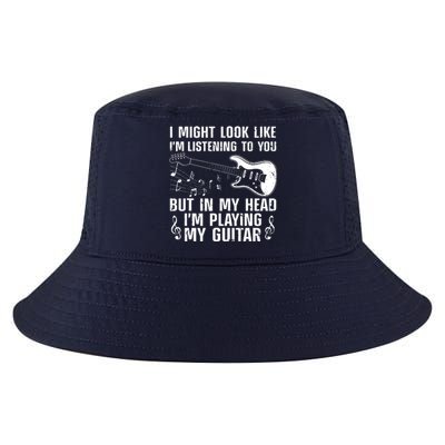 Funny Guitar Design For Men Women Guitarist Guitar Player Cool Comfort Performance Bucket Hat