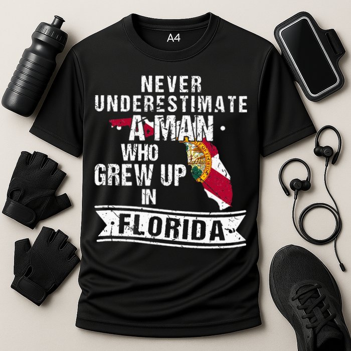 Flo Grown Design For Men Native Florida Cooling Performance Crew T-Shirt