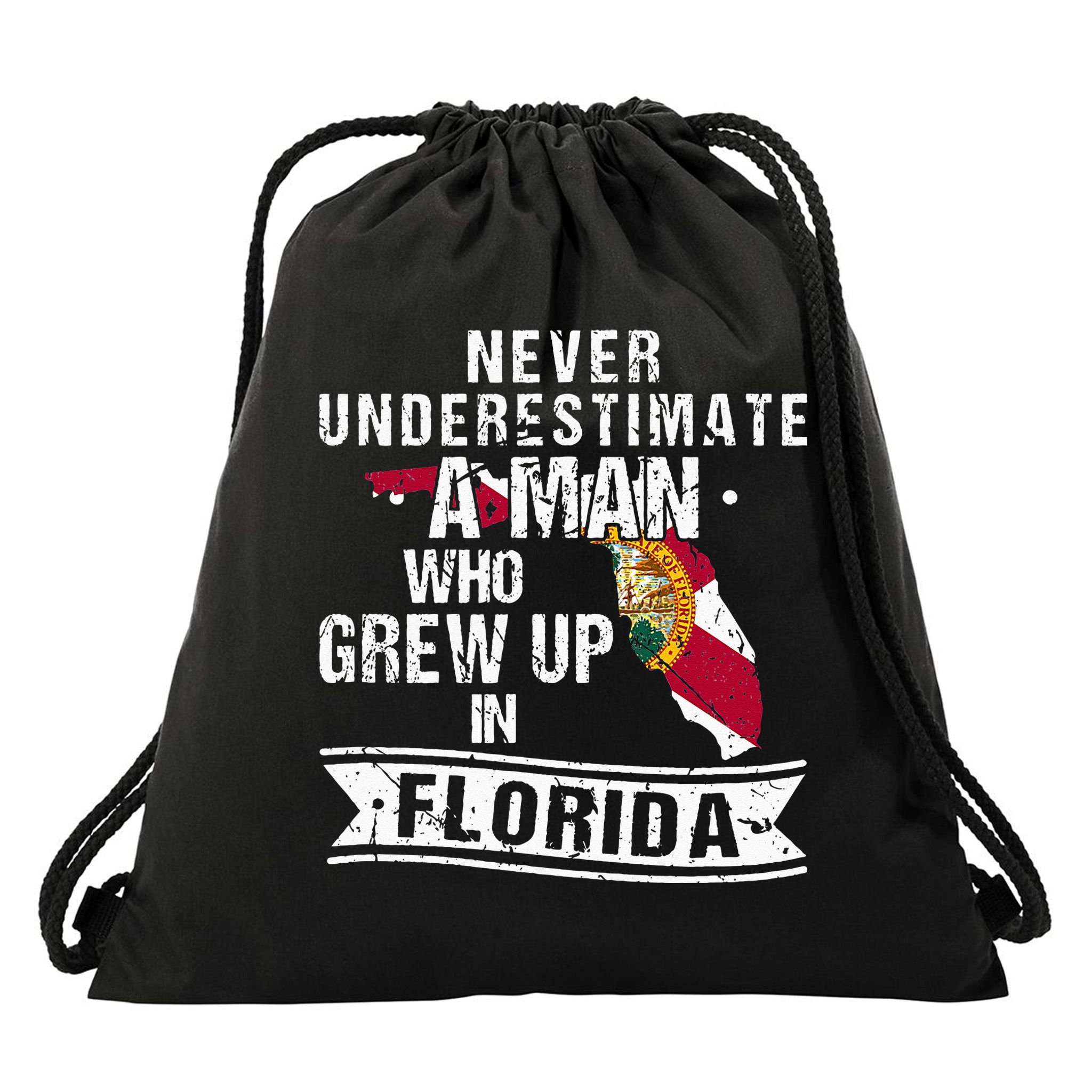 Flo Grown Design For Men Native Florida Drawstring Bag