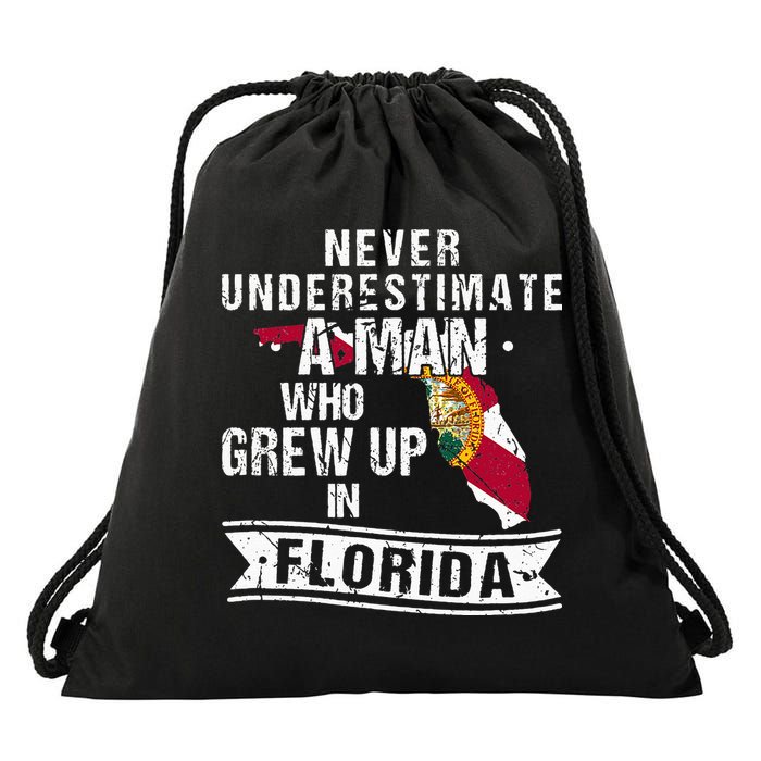 Flo Grown Design For Men Native Florida Drawstring Bag