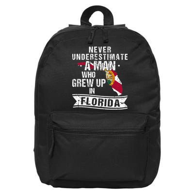 Flo Grown Design For Men Native Florida 16 in Basic Backpack
