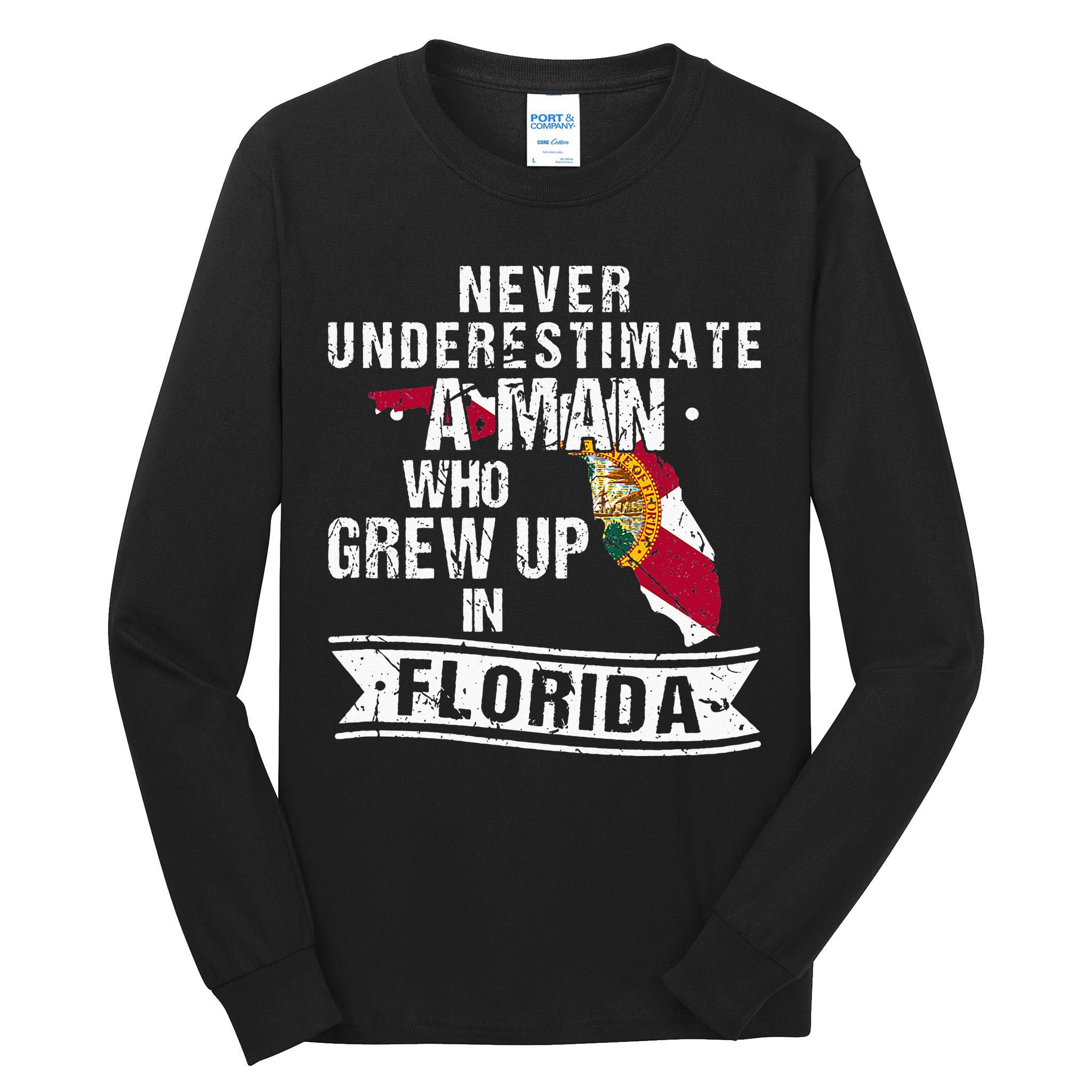 Flo Grown Design For Men Native Florida Tall Long Sleeve T-Shirt