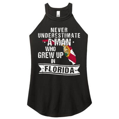 Flo Grown Design For Men Native Florida Women's Perfect Tri Rocker Tank