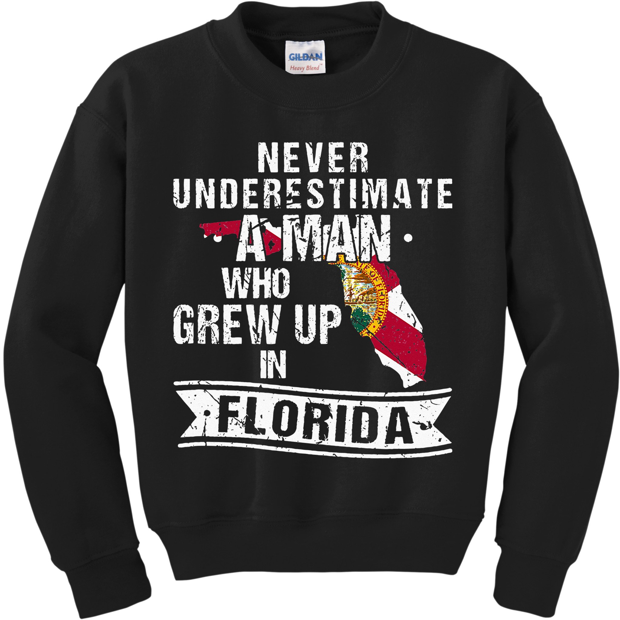Flo Grown Design For Men Native Florida Kids Sweatshirt