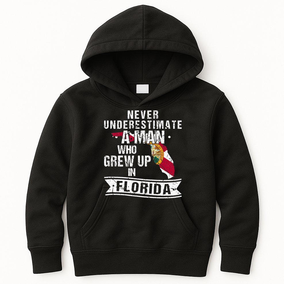 Flo Grown Design For Men Native Florida Kids Hoodie