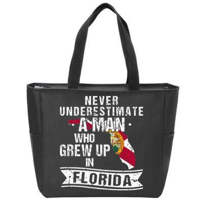 Flo Grown Design For Men Native Florida Zip Tote Bag