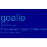 Funny Goalkeeper Definition The Craziest Player On The Team Cool Gift Bumper Sticker