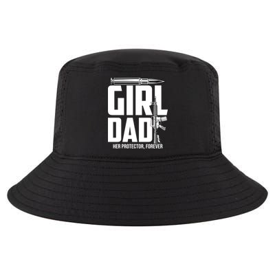 Funny Girl Dad Her Protector Forever Funny Father Gift Of Cool Comfort Performance Bucket Hat