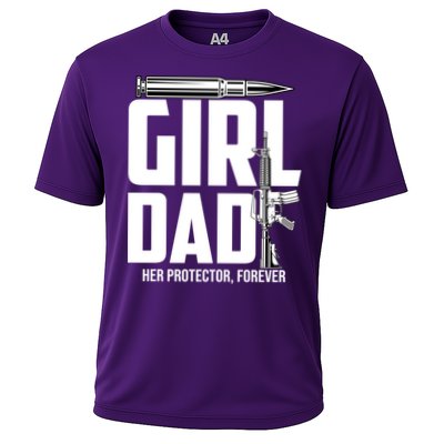 Funny Girl Dad Her Protector Forever Funny Father Gift Of Performance Shirt