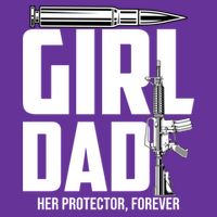 Funny Girl Dad Her Protector Forever Funny Father Gift Of Womens T-Shirt