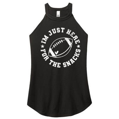 Football Game Day Im Just Here For The Snacks Women’s Perfect Tri Rocker Tank