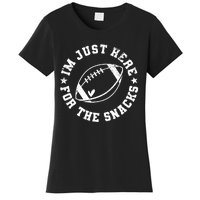 Football Game Day Im Just Here For The Snacks Women's T-Shirt