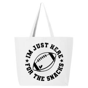 Football Game Day Im Just Here For The Snacks 25L Jumbo Tote