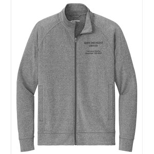 Funny GodS Drunkest Driver I Am Sorry M.Ar.Tha December 19th 2007 Gift Stretch Full-Zip Cadet Jacket