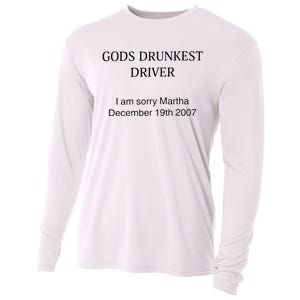 Funny GodS Drunkest Driver I Am Sorry M.Ar.Tha December 19th 2007 Gift Cooling Performance Long Sleeve Crew