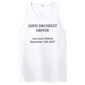 Funny GodS Drunkest Driver I Am Sorry M.Ar.Tha December 19th 2007 Gift PosiCharge Competitor Tank