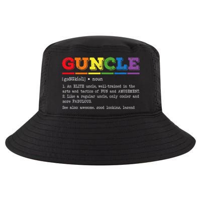 Funny Guncle Definition Proud Gay Uncle LGBTQ Pride Rainbow Cool Comfort Performance Bucket Hat