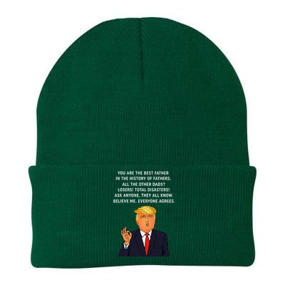 Funny Great Dad Donald Trump FatherS Day Knit Cap Winter Beanie