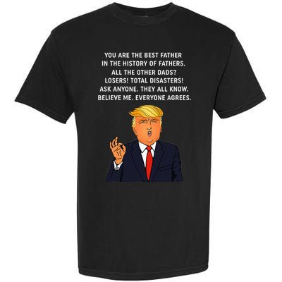Funny Great Dad Donald Trump FatherS Day Garment-Dyed Heavyweight T-Shirt