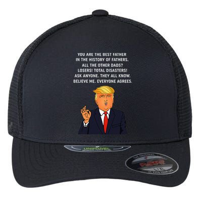 Funny Great Dad Donald Trump FatherS Day Flexfit Unipanel Trucker Cap