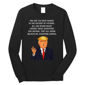 Funny Great Dad Donald Trump FatherS Day Long Sleeve Shirt