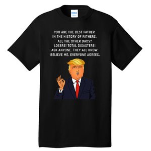 Funny Great Dad Donald Trump FatherS Day Tall T-Shirt