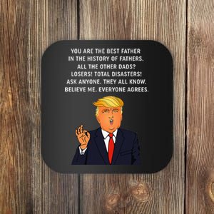 Funny Great Dad Donald Trump FatherS Day Coaster