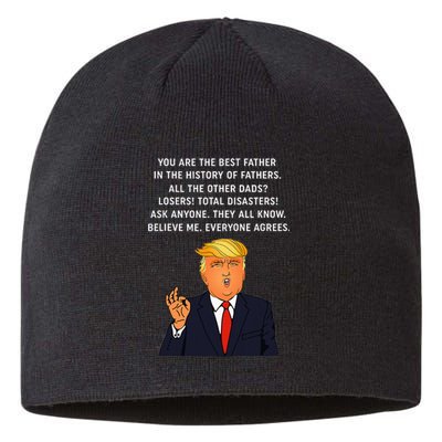 Funny Great Dad Donald Trump FatherS Day Sustainable Beanie