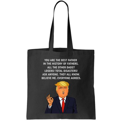 Funny Great Dad Donald Trump FatherS Day Bag