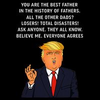 Funny Great Dad Donald Trump FatherS Day Bag
