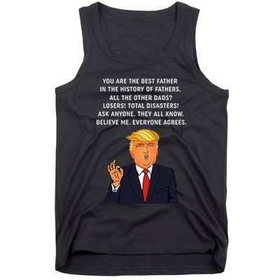 Funny Great Dad Donald Trump FatherS Day Tank Top