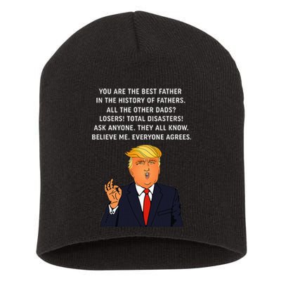 Funny Great Dad Donald Trump FatherS Day Short Acrylic Beanie