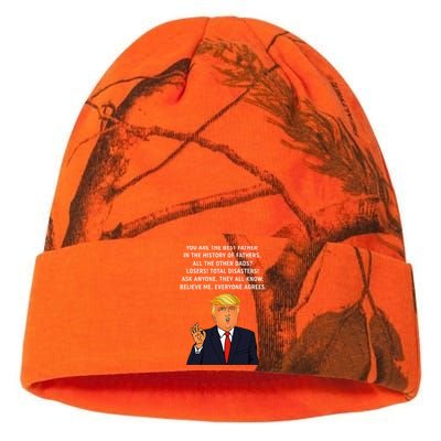 Funny Great Dad Donald Trump FatherS Day Kati Licensed 12" Camo Beanie