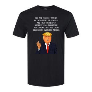 Funny Great Dad Donald Trump FatherS Day Softstyle CVC T-Shirt