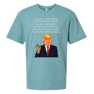 Funny Great Dad Donald Trump FatherS Day Sueded Cloud Jersey T-Shirt