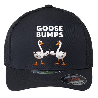 Funny Goose Design For  Geese Duck Animal Lovers Flexfit Unipanel Trucker Cap