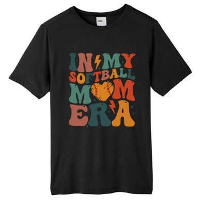 Funny Game Day Softball Lover Retro In My Softball Mom Era Gift Tall Fusion ChromaSoft Performance T-Shirt