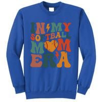 Funny Game Day Softball Lover Retro In My Softball Mom Era Gift Sweatshirt