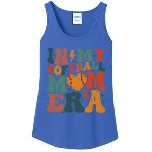 Funny Game Day Softball Lover Retro In My Softball Mom Era Gift Ladies Essential Tank