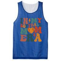 Funny Game Day Softball Lover Retro In My Softball Mom Era Gift Mesh Reversible Basketball Jersey Tank