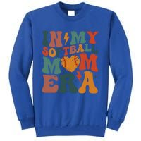 Funny Game Day Softball Lover Retro In My Softball Mom Era Gift Tall Sweatshirt