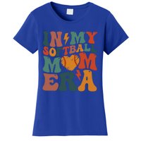 Funny Game Day Softball Lover Retro In My Softball Mom Era Gift Women's T-Shirt