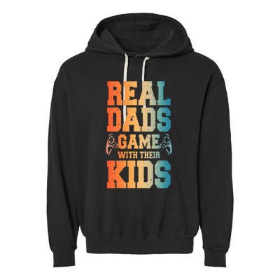 Funny Gamer Dad Art For Gaming Dad Daddy Game Lover Garment-Dyed Fleece Hoodie